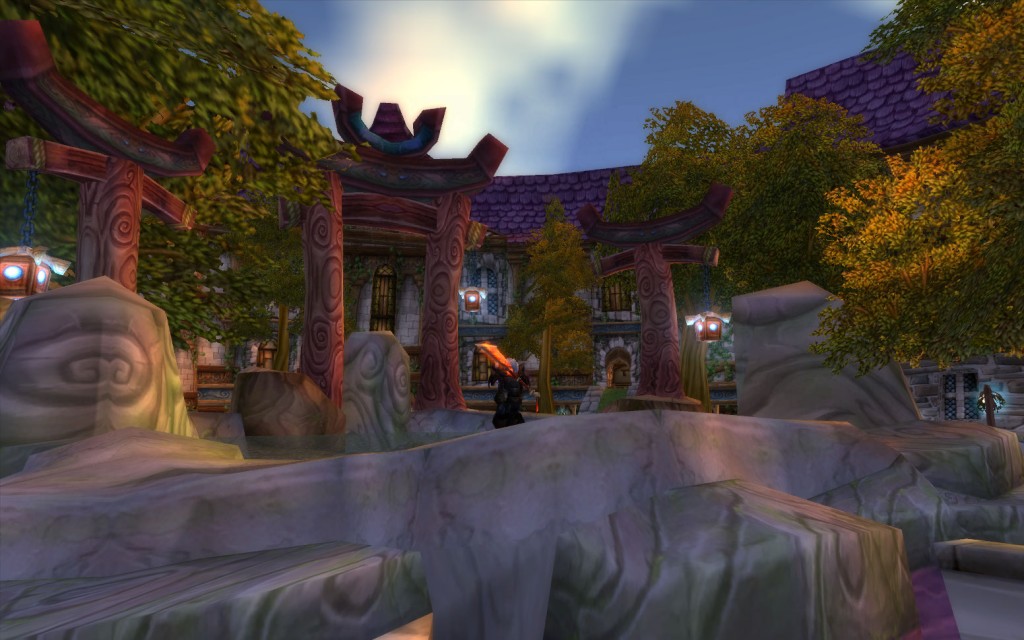 I relax in Stormwind's Park