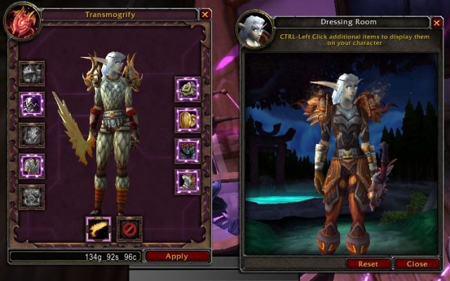 The Hunter's New Clothes, Before (right) and After (left)